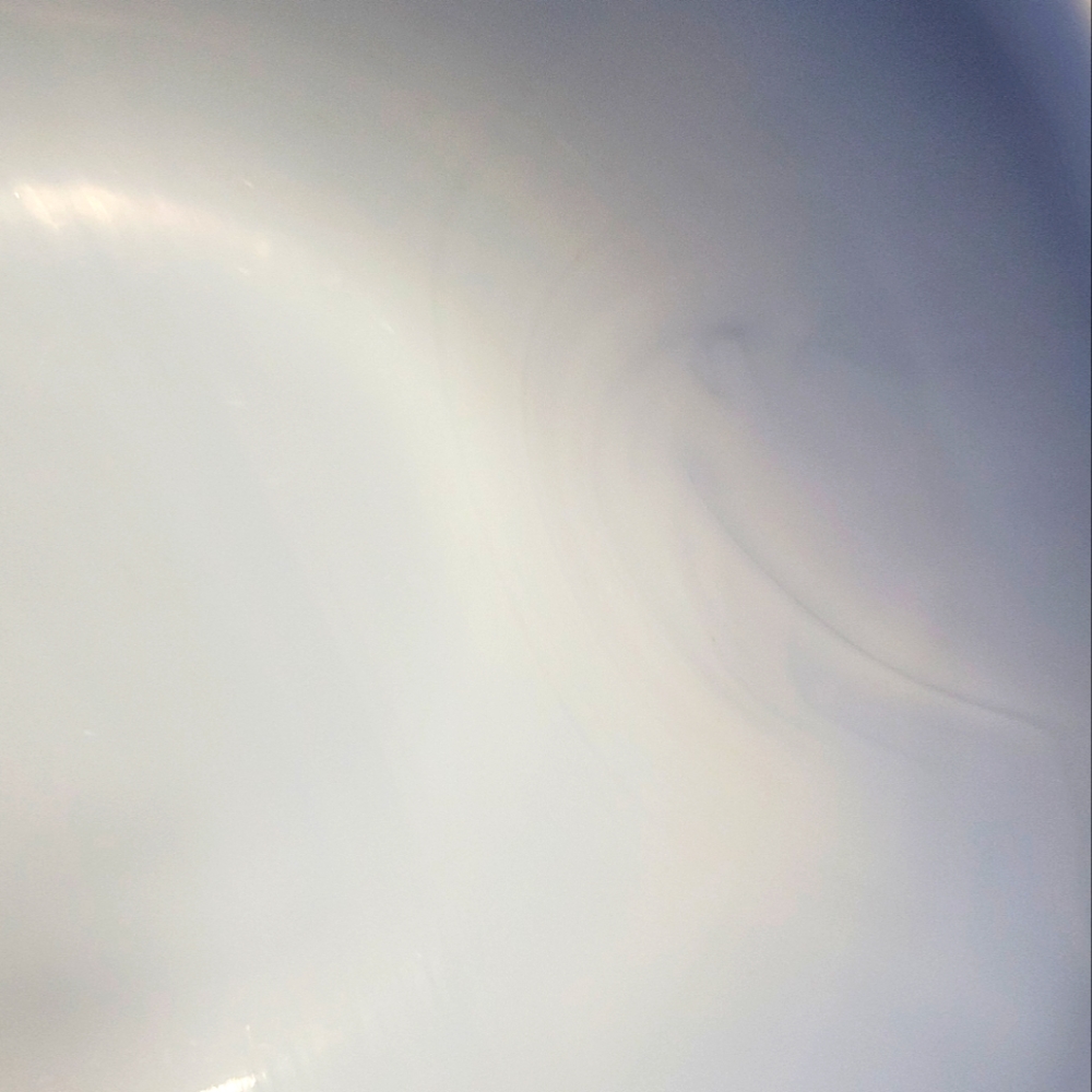 Jeanette Cherry Blossom Delphite Handled Serving Bowl, Blue Depression